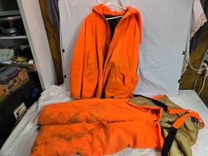 lot 228 image: XL Orange Hunting Coveralls and Jacket