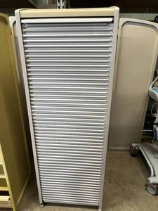 Herman Miller Milcare Storage Supply Multiple Drawer Cabinet With Roll Up Accordion Door Closure - In Great Condition