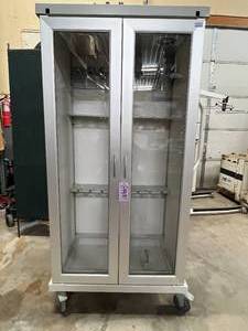 WOW MSRP $16,000 InnerSpace SR2DG Roam 2 Rolling Mobile Endoscope Drying &amp Storage Cabinet With Glass Doors &amp Fan - Good Condition MFG Date 2023 - Check Out Ebay...One just sold for $1850 Plus $550 shipping