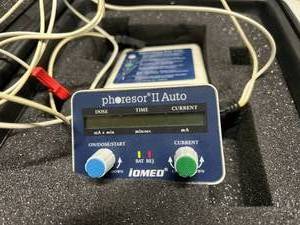 Iomed PM850 Phoresor II Auto Iontophoretic Drug Delivery System with Carry Case - Good Working Condition