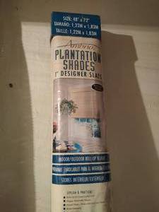 lot 49 image: Plantation Shade 48x72 New