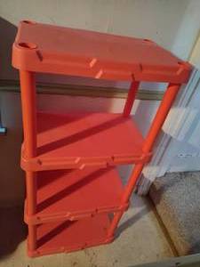 lot 58 image: Pink Four-Shelf Organizer