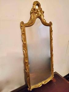 lot 43 image: Gold Tone Mirror
