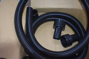 lot 16 image: WEN DCA023 1.25-Inch by 10-Foot Dust Hose Kit with Fittings and Reducers