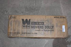 lot 46 image: WEN DL1830 1320 lbs. Capacity 18 in. x 30 in. Hardwood Furniture Moving Dolly, Two Pack