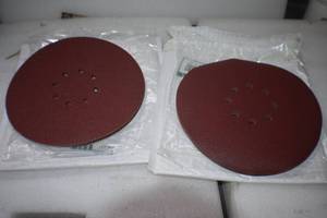lot 50 image: WEN Drywall Sander 80-Grit Hook and Loop 9-Inch Sandpaper, 10-Pack and 240 grit.