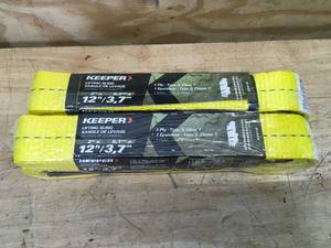 Lot of 2 - Keeper Lifting Sling 2 x 12 Model # 02616