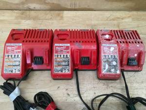 Lot of 3 - Milwaukee M12M18 Battery Chargers Model # 48-59-1812