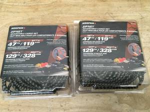 Lot of 2 - Keeper Adjustable Cargo Net