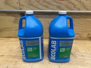 ECOLAB Lot of 2-  1 Gal. High Traffic Low Maintenance Non Slip Floor Finish for Concrete, Vinyl, Epoxy, Linoleum Flooring