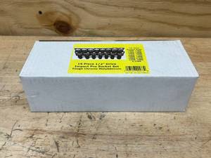 PowerBuilt 15 Piece 12 Drive Impact Pro Socket Set