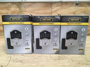 Lot of 3 - Defiant Touchpad Deadbolts