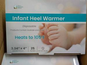 4 ct 25 each Infant Heel Warmers- g...