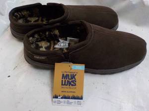 Muk Luks size Mens 12 Chocolate Sl...