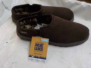 Muk Luks size Mens 12 Chocolate Sl...