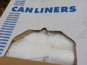 Case of 250 Clear 33 Gallon Can Lin...