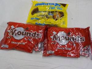 3 ct ButterFinger and Mounds Candy...