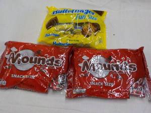 3 ct ButterFinger and Mounds Candy...