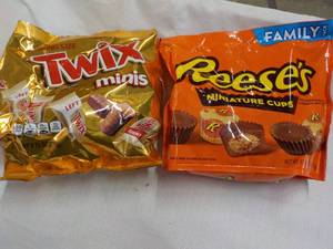 9.7 oz bag Twix Minis and 17.6 oz B...