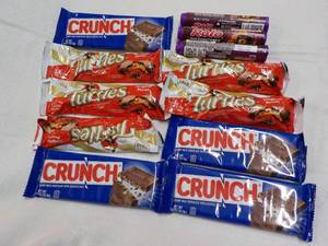Turtles, Crunch and Rolos Candy...