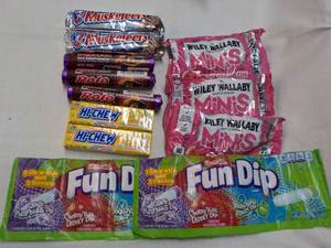 Assorted Candy- everything pictured...