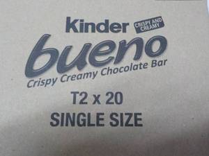 20 ct Kinder Bueno 1.5 oz bars Choc...