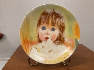 lot 107 image: Fascination plate by Francis Hook 1985