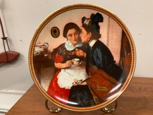 lot 122 image: Gossiping in the Alcove Rockwells Rediscovered Women Collection