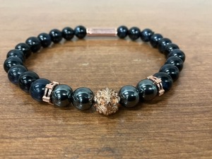 lot 29 image: Rose Gold Hematite Ammonyx Harmenstone Bracelet