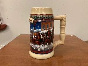 lot 34 image: 2003 Budweiser Holiday Stein