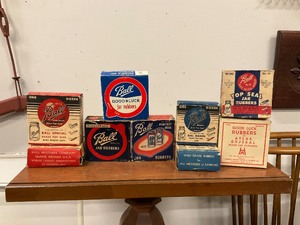 lot 78 image: 9 packs of ball glass jar canning rubbers