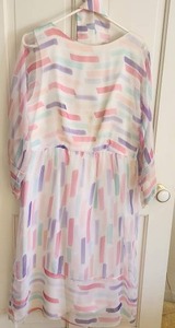 lot 156 image: Vintage Pastel Abstract Dress