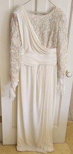 lot 157 image: Vintage Lace Evening Gown