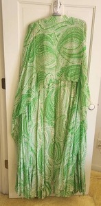 lot 159 image: Vintage Green Paisley Maxi Dress