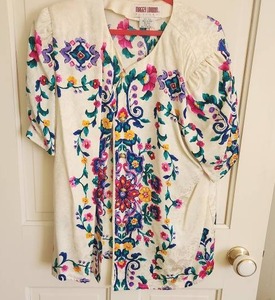 lot 168 image: Maggy London Silk Floral Blouse