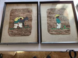 lot 205 image: Vintage Mexican Folk Art Paintings