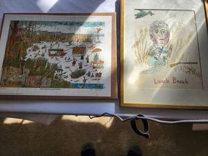 lot 208 image: Vintage Duck Hunting Art Prints Set