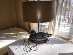 lot 217 image: Vintage Duck Table Lamp
