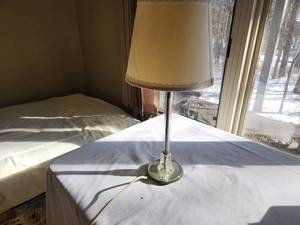 lot 218 image: Vintage Chrome Table Lamp