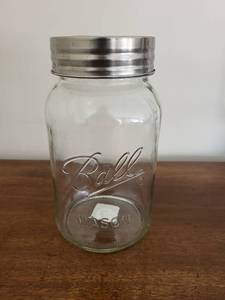 lot 237K image: Vintage Ball Mason Jar with Lid