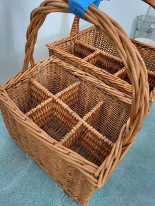 lot 45 image: Handmade Wicker Storage Baskets