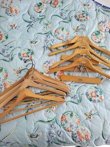 lot 57 image: Wooden Clothes Hangers Assortment