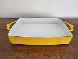 lot 89 image: Dansk Yellow Casserole Dish