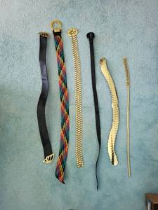 lot 96A image: Set of 6 Unique Fashion Belts