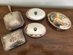 lot 108 image: Vintage Silver-Plated Serveware Set