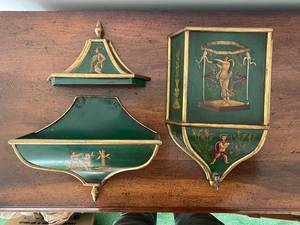 lot 267 image: Vintage Decorative Wall Planter Fountain Set