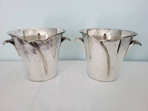 lot 48 image: Pair of Silver Champagne Buckets