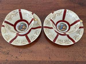 lot 78 image: German Porcelain Tea Set, Gold Trim