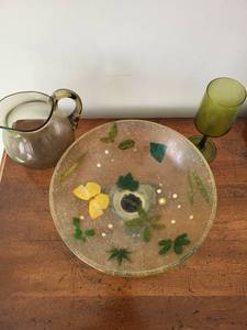 lot 327 image: Vintage Glassware Set with Resin Bowl