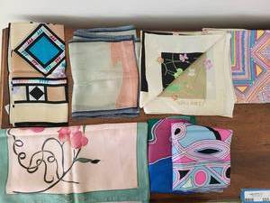lot 331 image: Nina Ricci & Designer Silk Scarves Lot